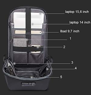 Balo nam thời trang tích hợp chống trộm chống nước cao cấp phong cách châu âu