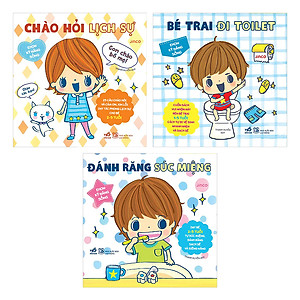 Combo 3 Quyển Ehon Nhật Bản - Ehon Kỹ Năng Sống Cho Bé Trai
