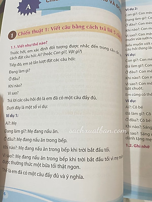 Combo 2 cuốn sách Chiến Thuật Viết Văn Tiểu Học Tập 1 + Tập 2
