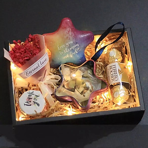 Dây đèn LED trang trí 1m dùng pin dùng cho nội thất cho tiệc, lễ Giáng Sinh, bó hoa (Màu Ngẫu Nhiên)