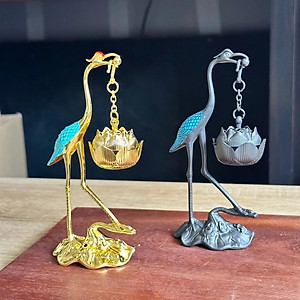 Lư Hạc Đốt Trầm Lư Treo Xông Trầm Độc Đáo