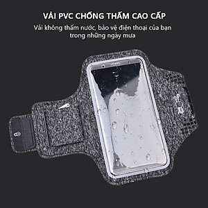 Bao, Túi đựng Điện Thoại tới 6.5 Inch Đeo tay chạy bộ ,Tập thể dục Rhino B101 Kháng nước, chống thấm, có thể cắm tai nghe phù hợp điện thoại Samsung, Iphone, Sony, Xiaomi,... - Hàng chính hãng