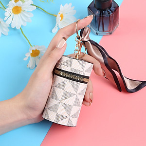 Móc khóa  đa năng cao cấp bằng da - Ví đựng tiền mini thời trang phong cách hiện đại   ,túi đựng son môi,  chìa khóa xe hơi mặt dây chuyền xinh xắn cute