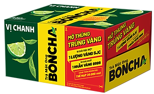 Thùng 24 Chai Trà Mật Ong vị Chanh BONCHA 450ml bao bì Tết