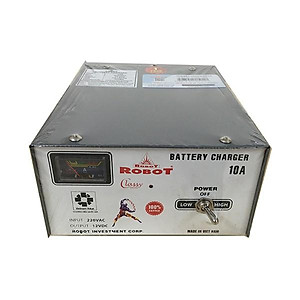 MÁY SẠC ẮC QUY ROBOT TĂNG GIẢM 10A (12V, DÂY ĐỒNG)