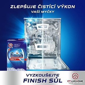 Muối rửa chén bát Finish 1,5kg kèm túi zip 