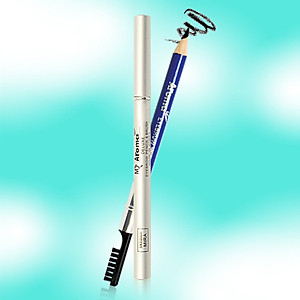 Chì vẽ mày sắc nét Aroma Eyebrow Pencil Hàn Quốc No.11 Balck tặng kèm móc khoá