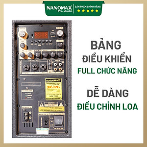 Loa Kéo Nanomax SK-12F3 Bass 3 Tấc 30cm Công Suất 450w Karaoke Bluetooth Hàng Chính Hãng