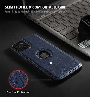 Ốp lưng da cao cấp dành cho iPhone 14 / 14 Plus / 14 Pro / 14 Pro Max - Hàng chính hãng