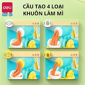 Đất Nặn Làm Bếp Làm Kem Mì Cùng Bé Khuôn Và Máy Thủ Công Deli - Đồ Chơi Giáo Dục Nhập Vai Thông Minh Cho Bé - 67801 67802 67805 YC