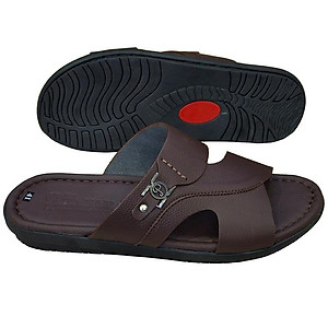 Dép Nam Quai Ngang HA NAM Da Bò Thật Cao Cấp DN2074