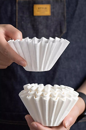 Giấy lọc hình tròn cho phễu Kalita 155 185 CAFE DE KONA