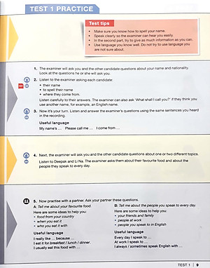 IELTS Life Skills Official Cam Test Practice A1 SB with Answers (Sách Không Kèm Đĩa)