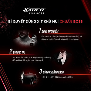 XỊT KHỬ MÙI XMEN FOR BOSS 150ML