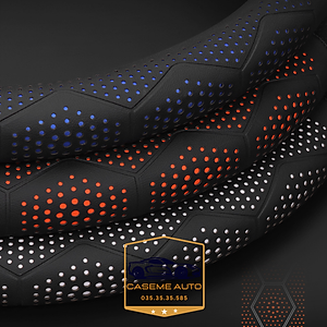 Bọc Vô Lăng Ô Tô 3D Da Nappa Cao Cấp Siêu Mỏng - Thiết Kế Lỗ Thoát Khí, Chống Trơn Trượt - Hàng Chính Hãng