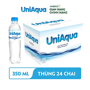 Nước uống đóng chai UniAqua - Thùng 24 chai 350ml