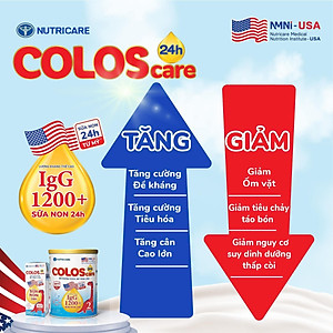 Sữa non Nutricare ColosCare 0+ hỗ trợ tiêu hóa, tăng cường hệ miễn dịch (800g)