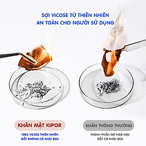 Khăn mặt khô KIPOR dùng 1 lần lau khô, lau ướt - 60 khăn/cuộn, kích thước 20x20cm - Hàng chính hãng
