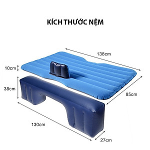 Đệm Hơi Xe Ô Tô Nệm Hơi Dùng Cho Xe 4 - 5- 7 Chỗ Xe Bán Tải Tặng Kèm Bơm Hơi Phù Hợp Vợi Mọi Dòng Xe