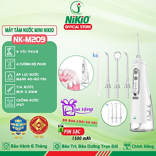 Máy Tăm Nước Cầm Tay Nikio NK-M209 - Dung Tích Lớn 360ml, Hàng Chính Hãng