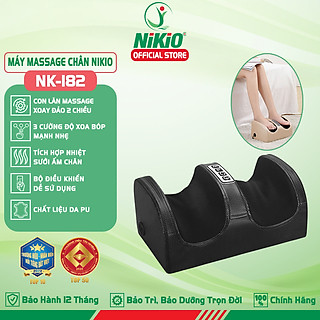 Máy massage lòng bàn chân, matxa bắp chân Nikio NK-182, mát xa bi xoay 360 độ và nhiệt hồng ngoại