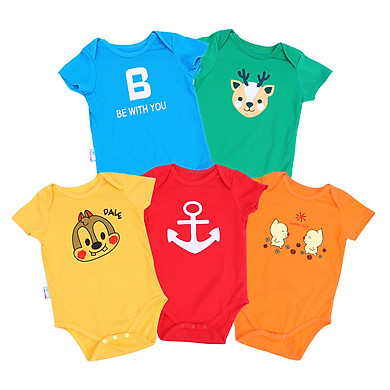 Combo 5 Bộ Áo Liền Quần MihaBaby BN11