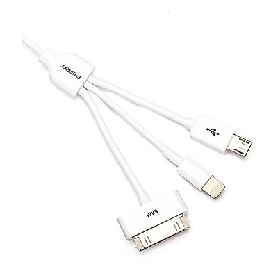 Cáp Sạc Pisen 3 In 1 - Hàng Chính Hãng