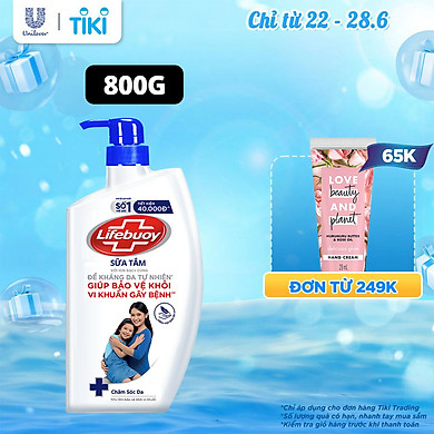 Sữa Tắm Lifebuoy 850g Chăm Sóc Da Dưỡng ẩm Mềm Mịn Giúp Bảo Vệ Khỏi 99.9% Vi Khuẩn Và Ngăn Ngừa Vi Khuẩn Lây Lan Trên Da