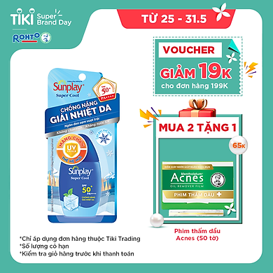 Sữa Chống Nắng Giải Nhiệt Da Sunplay Super Cool SPF50+, PA++++ (30g)