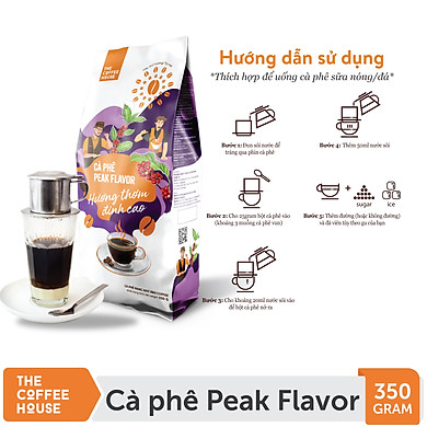 Cà Phê Rang Xay Peak Flavor - The Coffee House (350G/Gói) - Pha Phin - Link Mua