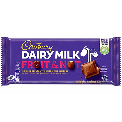 Sôcôla Trái Cây Và Hạt Cadbury Dairy Milk 160G - Link Mua