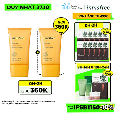 Kem chống nắng lâu trôi innisfree intensive long lasting sunscreen Ex 50ml – 131172647
