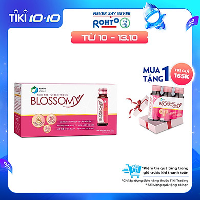 Thực Phẩm Bảo Vệ Sức Khỏe Giúp Da Sáng Đẹp Và Dạ Dày Khỏe Blossomy Hộp 10 chai x 50ml