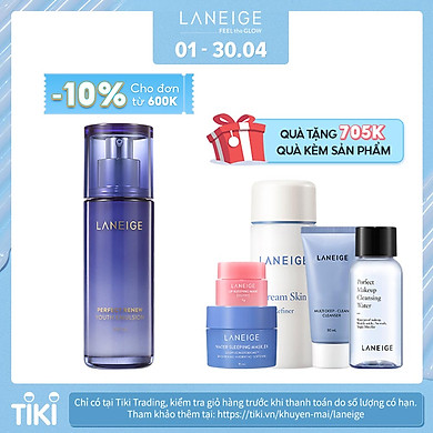 Nước cân bằng giúp ngăn ngừa lão hóa da LANEIGE Perfect Renew Youth Skin Refiner 120ml