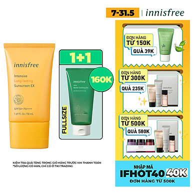 Kem chống nắng lâu trôi innisfree intensive long lasting sunscreen Ex 50ml – 131172647