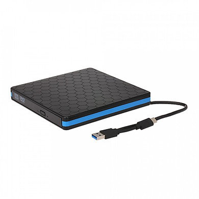Ổ Đĩa Quang Gắn Ngoài USB 3.0 Type-C Cho Máy Tính Đen