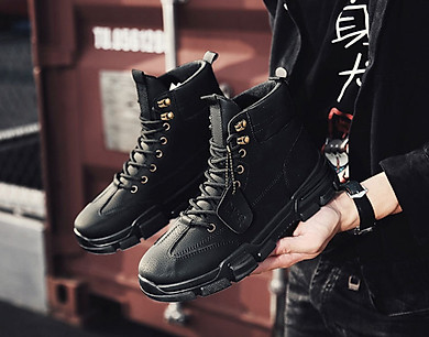 Giày Cao Cổ Nam, Boots Nam Mẫu Mới Hot Trend Sp-362 - Link Mua
