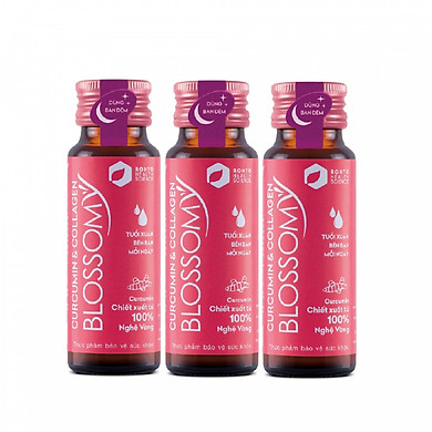 Thực Phẩm Chức Năng Bảo Vệ Sức Khỏe Giúp Da Sáng Đẹp Và Dạ Dày Khỏe Blossomy Lốc 03 chai x 50ml