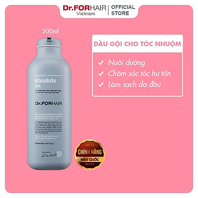Dầu gội dành cho tóc uốn nhuộm, dầu gội nuôi dưỡng và chăm sóc tóc Dr.FORHAIR Absolute Silk Shampoo 500ml