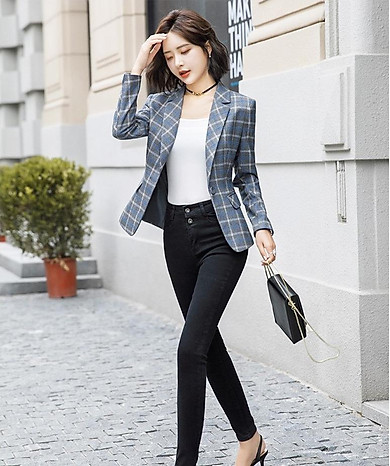 Bộ Vest Nữ Hàn Quốc Cao Cấp Gồm Quần Và Áo Vest SV13  Thời trang Ofamic