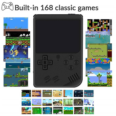 Video Game Console 8 Bit Retro Mini Pocket Handheld Game Player Built-in 168 Classic Games Best Gift for Child Nostalgic Player