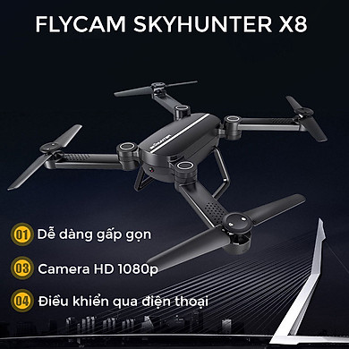 Máy Bay Quay Phim Điều Khiển Từ Xa Flycam Skyhunter X8 Full Hd 1080P Drone - Link Mua