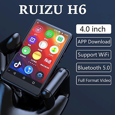 Máy Nghe Nhạc Mp3/Mp4 Ruizu H6 Hđh Android Màn Hình Ips Full Hd 4Inchs Bộ Nhớ Trong 16Gb Kết Nối Wifi - Bluetooth 5.0 Tích Hợp Loa Ngoài Hỗ Trợ... - Link Mua