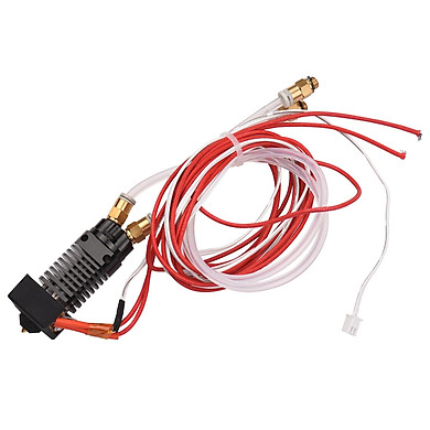 2 in 1 Out Aluminum Alloy Hotend Extruder Kit with MK8 0.4MM Nozzle Heating Tube Thermistor Sensor 24V for 3D Printer