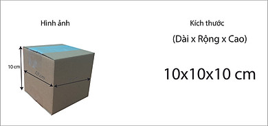 10 Hộp Carton 10X10X10 - Link Mua