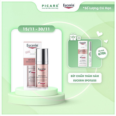 Combo Giảm Thâm Nám & Dưỡng Trắng Eucerin Spotless Brightening Booster Serum 30ml & UltraWhite Spotless Corrector 5ml