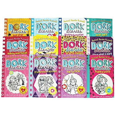 Truyện Thiếu Nhi Tiếng Anh - Dork Diaries 12 Books Collection Set - Link Mua