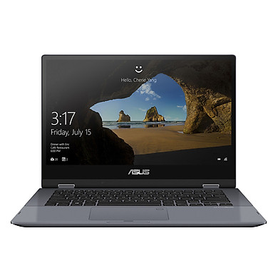 Laptop Asus Vivobook Flip 14 TP412UA-EC092T Core i3-7020U/Win10 (14 inch) (Grey) - Hàng Chính Hãng