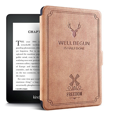 Combo Máy Đọc Sách Kindle Paperwhite Gen 10 (8GB – Màu Đen) và Bao da WELL BEGUN – Hàng nhập khẩu