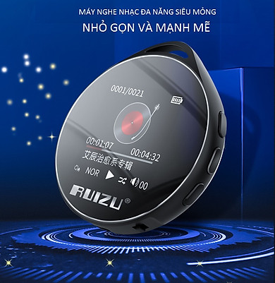 Máy Nghe Nhạc Mp3 Bluetooth Ruizu M10 Bộ Nhớ Trong 8Gb Azone Cao Cấp - Hàng Chính Hãng - Link Mua